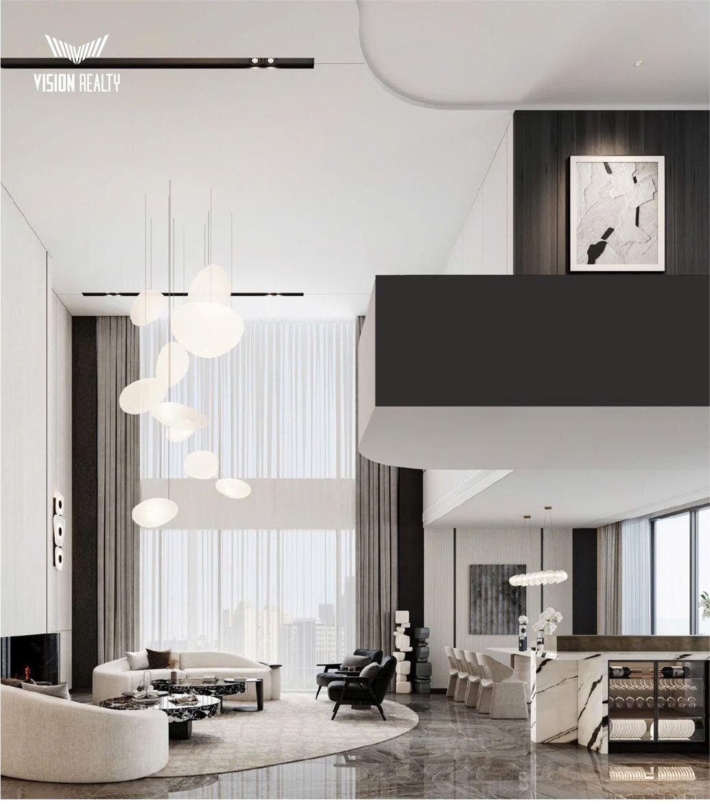 Phối cảnh không gian thông tầng dòng Limited Residences The Magnolia Long Biên