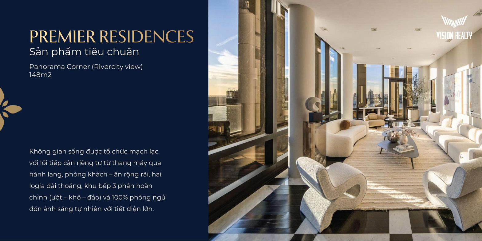 Không gian sống Premier Residences 3 phòng ngủ The Magnolia